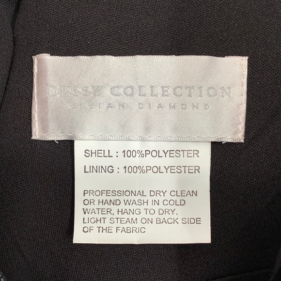 NEW Dessy Collection Sze 10 Sleeveless Trumpet Gown Black Dress $248 msrp I22-12 - Picture 5 of 10